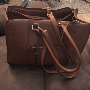 Merona Tan/Brown Tote Bag